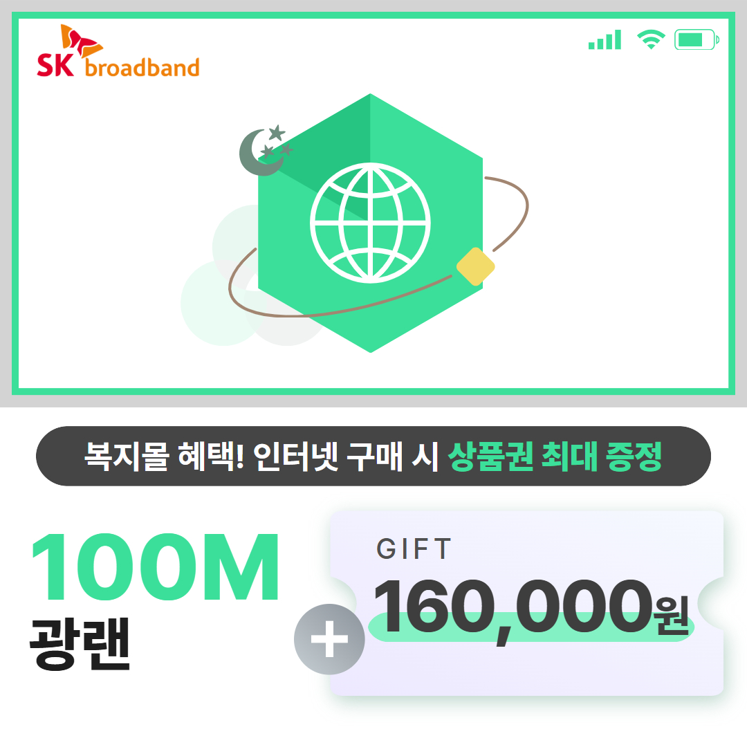 SK 인터넷 100M(광랜) 단품