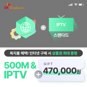 SK 인터넷 500M 기가라이트 + IPTV(스탠다드)