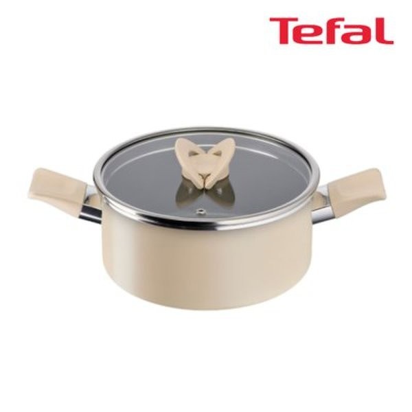 [테팔] 인덕션 블라썸 베이지 전골냄비24cm TFC-BSC4