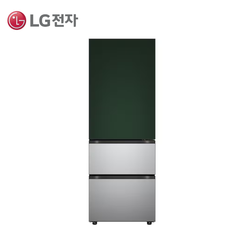 ★25년 NEW★[LG][에너지효율1등급] LG 디오스 오브제컬렉션 김치톡톡 Fit & Max 324L 그린/실버 [Z334SGS171]