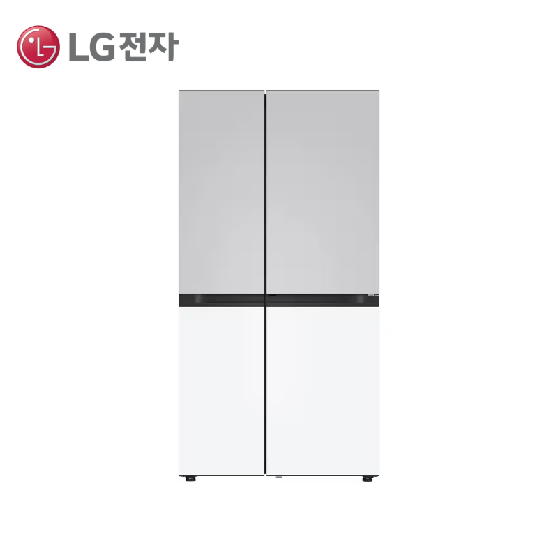 [LG][25년] 디오스 AI 오브제컬렉션 냉장고 832L 크림 그레이/에센스 화이트 [S836MRQ112]