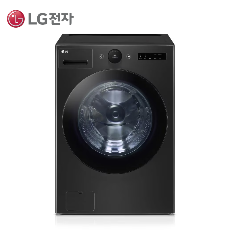 [LG] 트롬 오브제컬렉션 세탁기 24kg 1등급 블랙 [FX24KNTR]