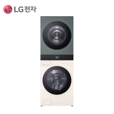 ★25년 NEW★[LG] 트롬 AI 오브제컬렉션 워시타워 1등급 세탁23+건조23kg 베이지+그린 [WA2323EGZN]