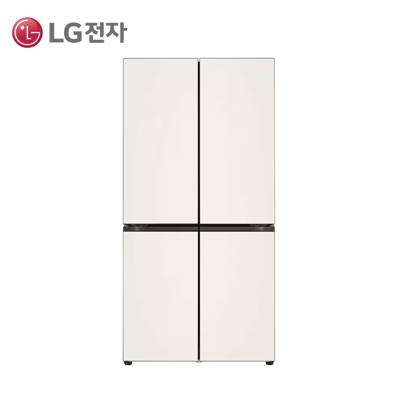 [LG] 디오스 AI 오브제컬렉션 STEM 베이직 냉장고 (더블매직스페이스) 854L 2등급 베이지 [M876GBB282]